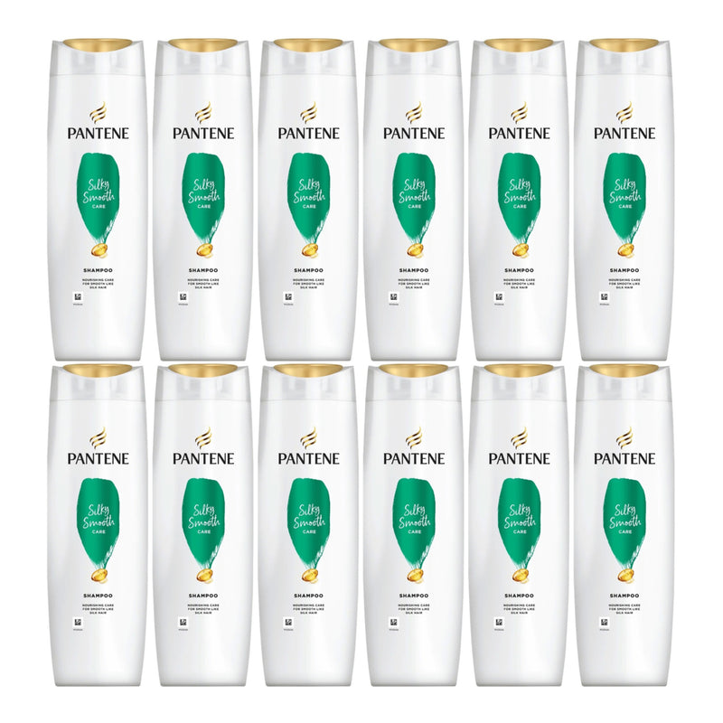 Pantene Silky Smooth Care Travel Size Shampoo, 70ml (2.37oz) (Pack of 12)