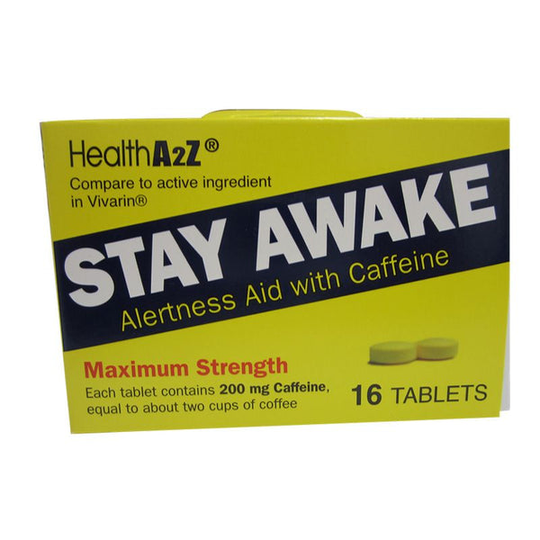 Stay Awake Alertness Aid with Caffeine (200mg Tablets), 16ct.