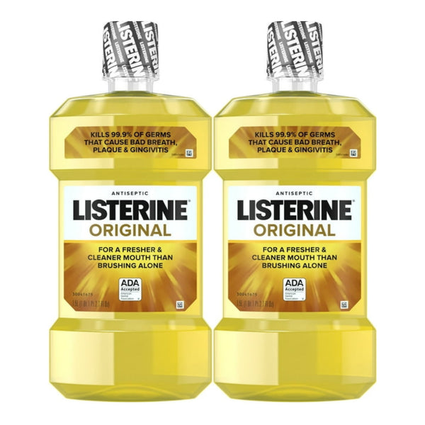 Listerine Original Antiseptic Mouthwash, 1.5 Liter (Pack of 2)