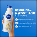 Nivea Extra Bright Firm & Smooth Q10 Super Food Body Lotion, 11.83oz