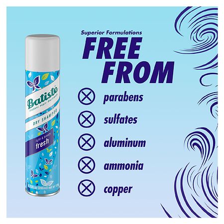 Batiste Fresh Dry Shampoo - Light & Breezy, 6.73 fl oz. (Pack of 6)