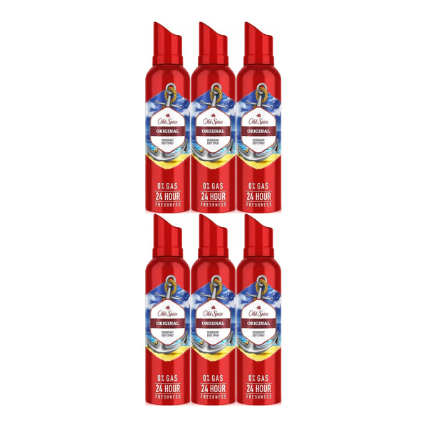 Old Spice Original Deodorant Body Spray, 4.73oz (Pack of 6)