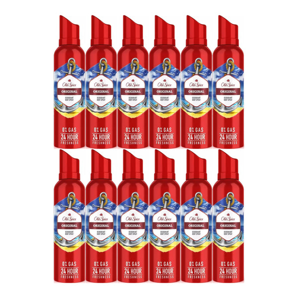 Old Spice Original Deodorant Body Spray, 4.73oz (Pack of 12)