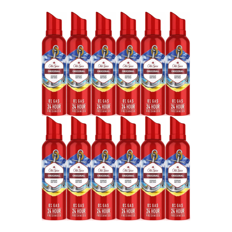 Old Spice Original Deodorant Body Spray, 4.73oz (Pack of 12)