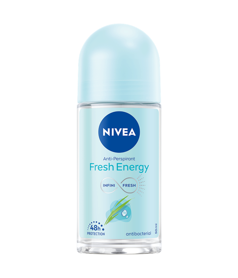 Nivea Fresh Energy Anti-Perspirant Deodorant, 1.7oz(50ml) (Pack of 3)