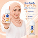 2 Pack x Nivea Hijab Active Bright & Dry HALAL 48H Roll-On, 1.7oz (50ml)