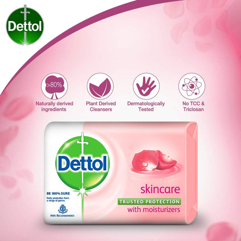Dettol Skincare Antibacterial Bar Soap, 105g