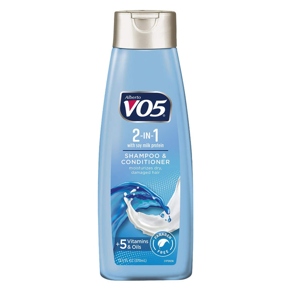 Alberto VO5 2-in-1 Shampoo & Conditioner Soy Milk Protein, 12.5 oz.