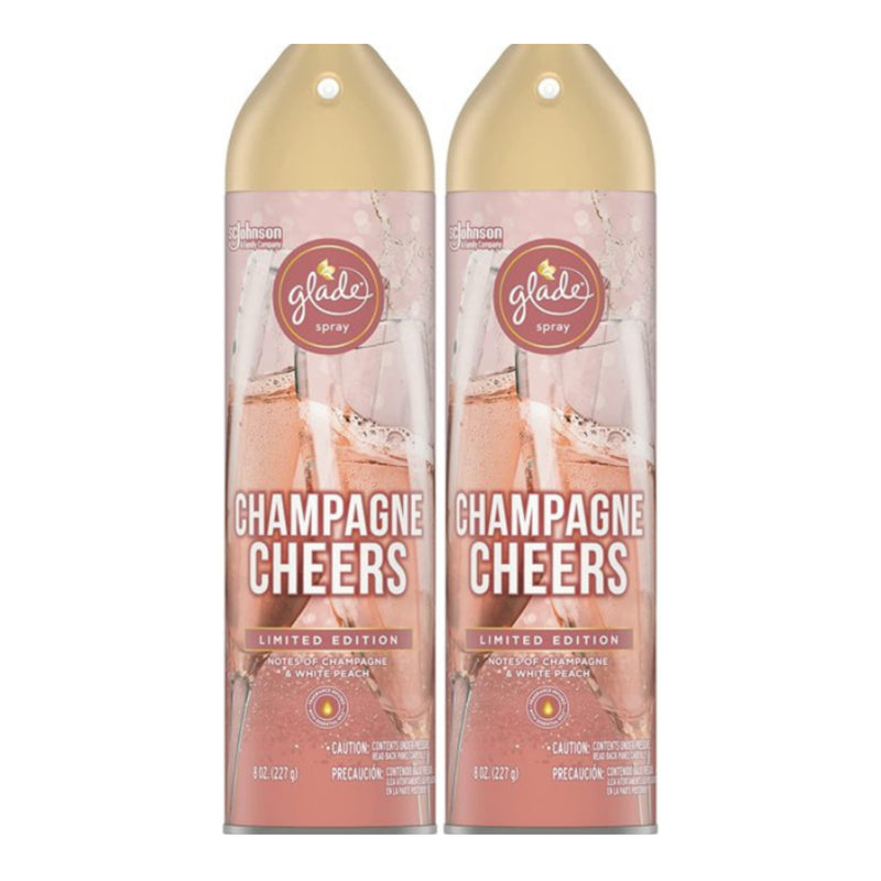 Glade Spray Champagne Cheers Air Freshener - Limited Edition, 8 oz (Pack of 2)