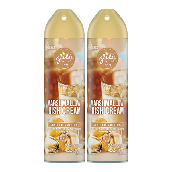 Glade Spray Marshmallow Irish Cream Air Freshener, 8 oz (Pack of 2)