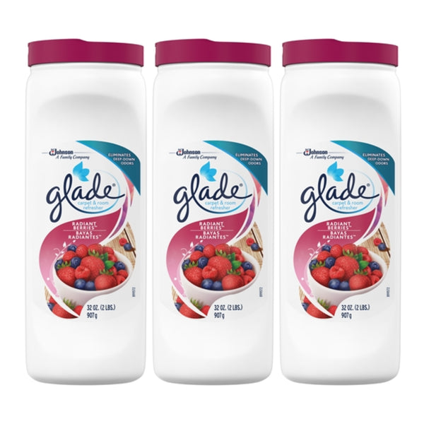 Glade Carpet & Room Freshener Radiant Berries, 32oz (Pack of 3)