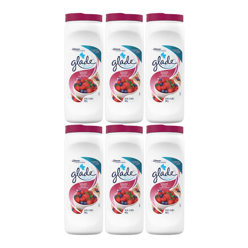 Glade Carpet & Room Freshener Radiant Berries, 32oz (Pack of 6)