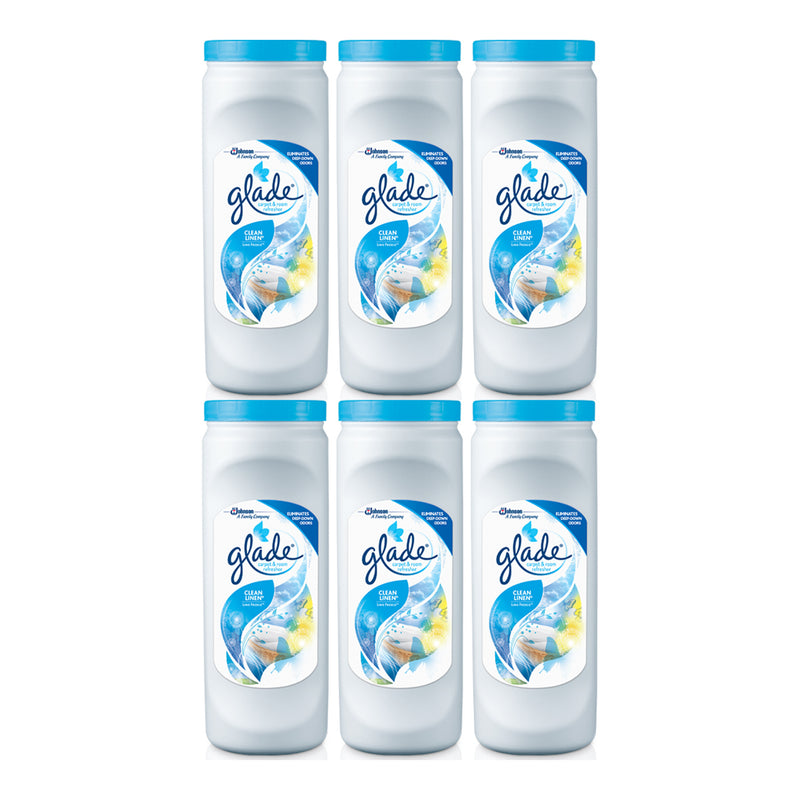 Glade Carpet & Room Freshener Clean Linen, 32oz (Pack of 6)