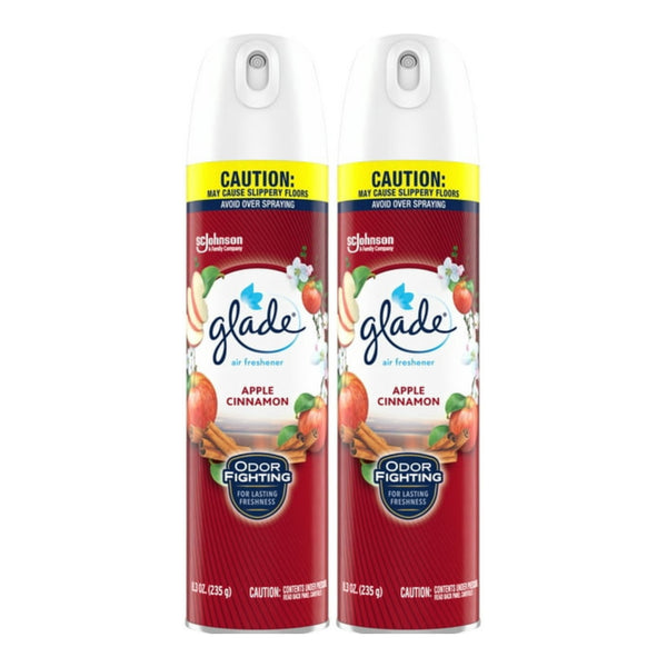 Glade Apple Cinnamon Air Freshener Spray, 8.3 oz. (Pack of 2)