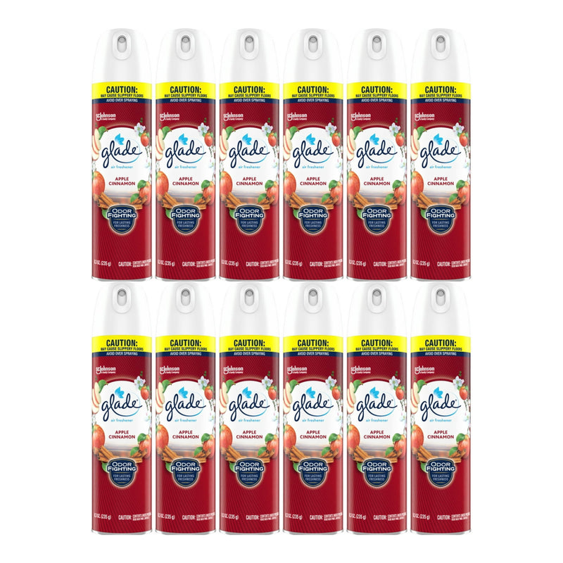 Glade Apple Cinnamon Air Freshener Spray, 8.3 oz. (Pack of 12)