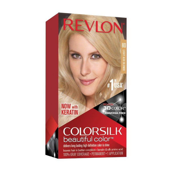 Revlon ColorSilk Hair Color - 80 Light Ash Blonde