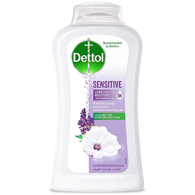 Dettol Sensitive Antibacterial Body Wash Lavender & White Musk 100g