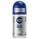 Nivea Men Silver Protect 72H Anti-Perspirant Roll-On, 1.7oz (50ml)