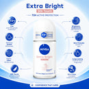 2 Pack x Nivea Extra Bright Silk Touch 72H Anti-Perspirant Roll-On, 1.7oz (50ml)