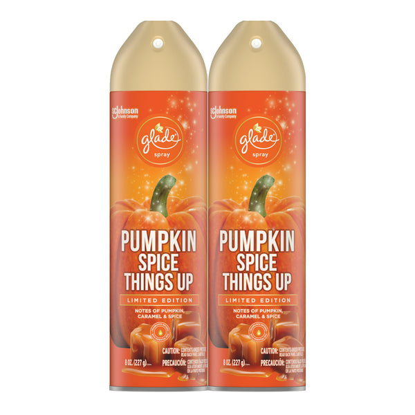 Glade Spray Pumpkin Spice Things Up Air Freshener, 8 oz (Pack of 2)