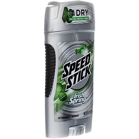 Speed Stick Irish Spring Scent 24 Hour Protection Deodorant, 2.7 oz