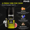Axe Pulse Energizing Citrus Fragrance Body Spray, 4oz (150ml)