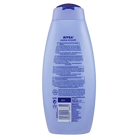 Nivea Creme Smooth With Shea Butter & Gentle Scent Body Wash, 750ml (Pack of 3)