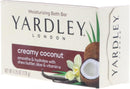 Yardley London Creamy Coconut Moisturizing Bath Bar Soap, 4.25oz.