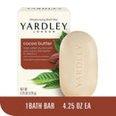 Yardley London Cocoa Butter Moisturizing Bath Bar Soap, 4.25oz.