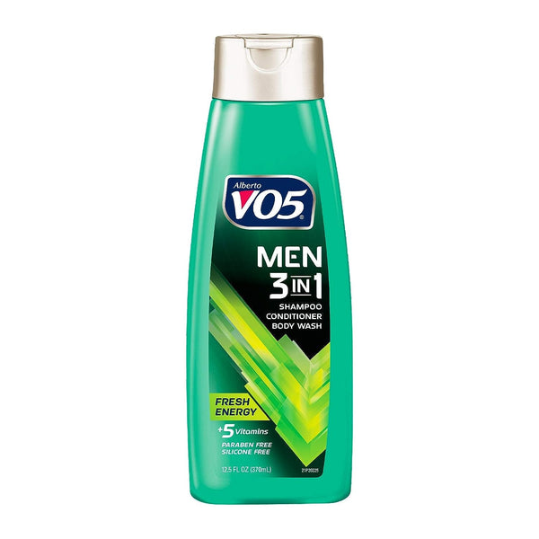 Alberto VO5 Men 3-in-1 Fresh Energy Shampoo Cond Body Wash, 12.5 oz