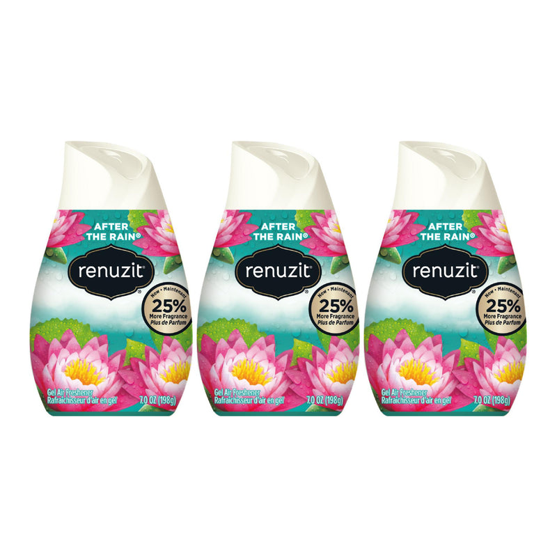 Renuzit Gel Air Freshener After the Rain Scent, 7oz (Pack of 3)