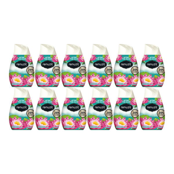 Renuzit Gel Air Freshener After the Rain Scent, 7oz (Pack of 12)