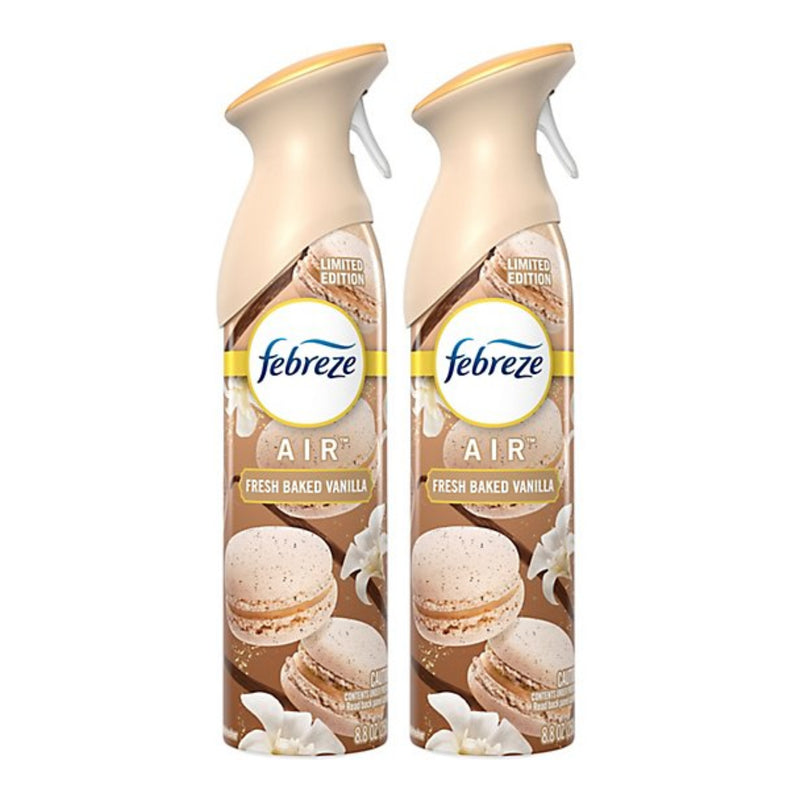 Febreze Air Fresh - Baked Vanilla Scent - Limited Edition, 300ml (Pack of 2)
