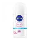 Nivea Fresh Flower Aluminum Free Roll-On Deodorant, 1.7oz (Pack of 3)