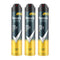 Rexona Men Advanced Protection V8 72 Hour Deodorant Spray, 6.7 oz. (Pack of 3)