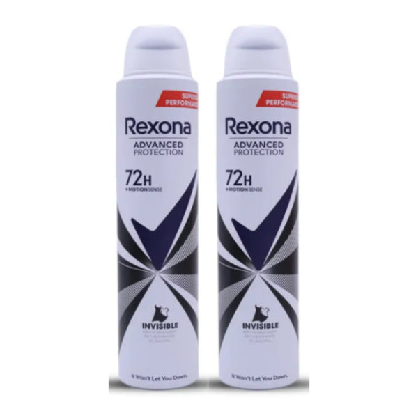 Rexona Advanced Protection Invisible 72H Deodorant Spray, 6.7 oz. (Pack of 2)