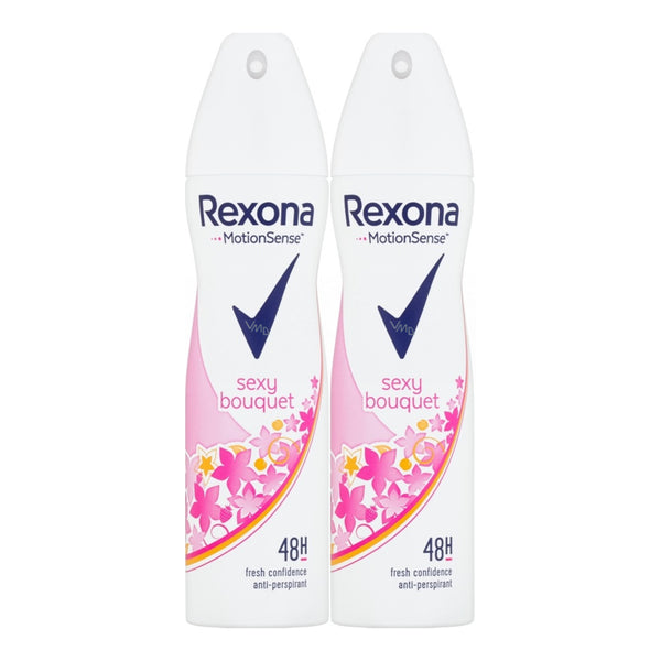 Rexona Motionsense Sexy Bouquet 48 Hour Body Spray Deodorant, 200ml (Pack of 2)