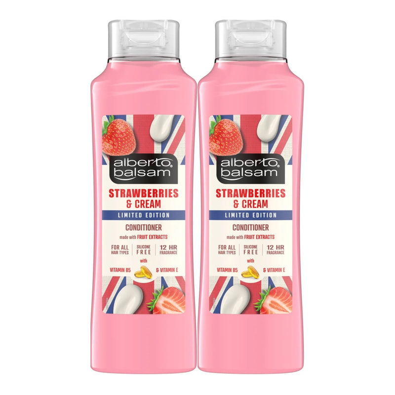 Alberto Balsam Strawberries & Cream Conditioner Limited Edition 12oz (Pack of 3)