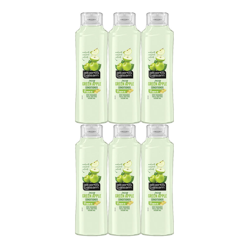 Alberto Balsam Juicy Green Apple Conditioner with Vitamin B5, 12oz (Pack of 6)