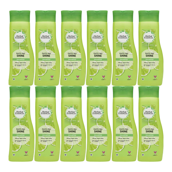 Herbal Essences Lime Essences Dazzling Shine Shampoo, 13.5oz (Pack of 12)