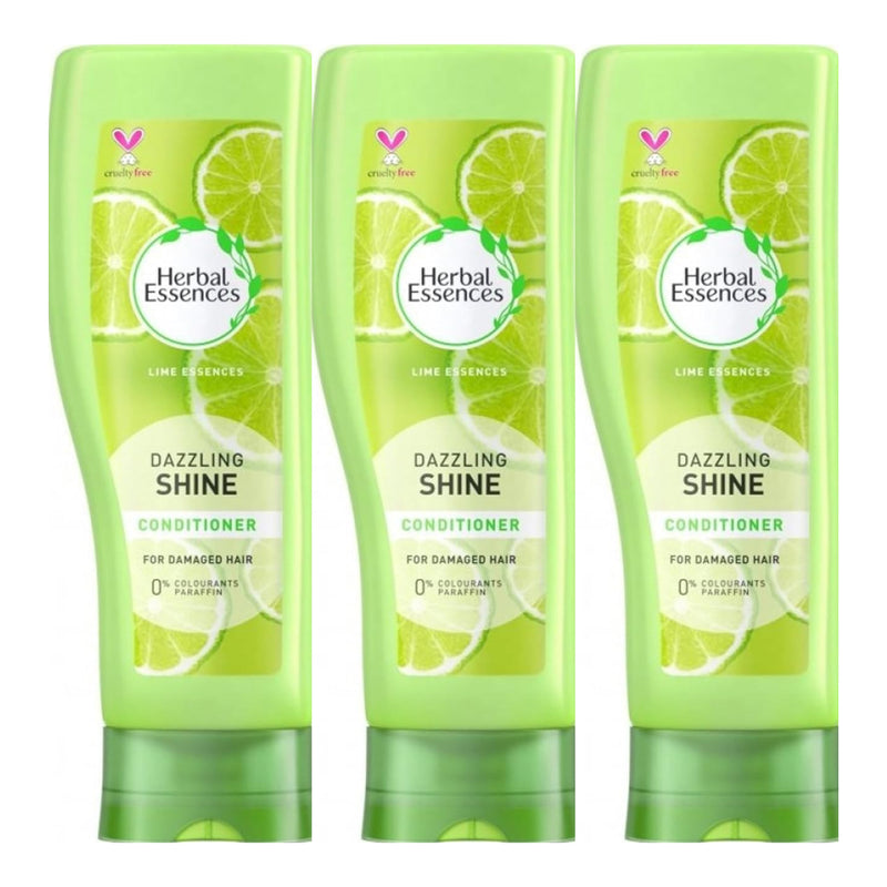 Herbal Essences Lime Essences Dazzling Shine Conditioner, 13.5oz (Pack of 3)