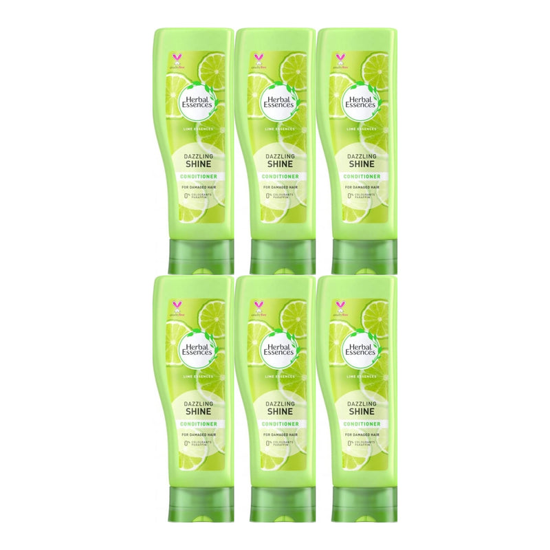 Herbal Essences Lime Essences Dazzling Shine Conditioner, 13.5oz (Pack of 6)