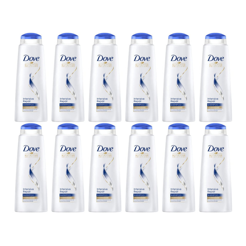 Dove Intensive Repair Shampoo For Damaged Hair, 250ml (Pack of 12)