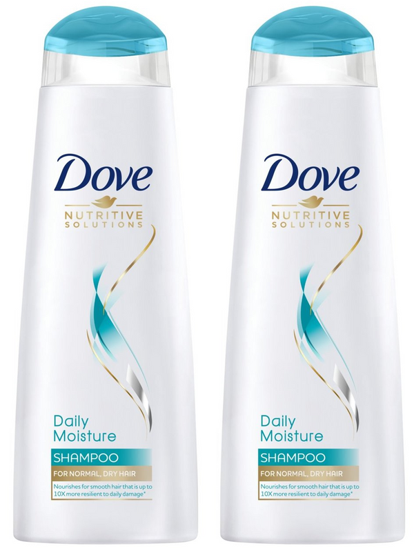Dove Daily Moisture Shampoo For Everyday Care, 250ml (Pack of 2)