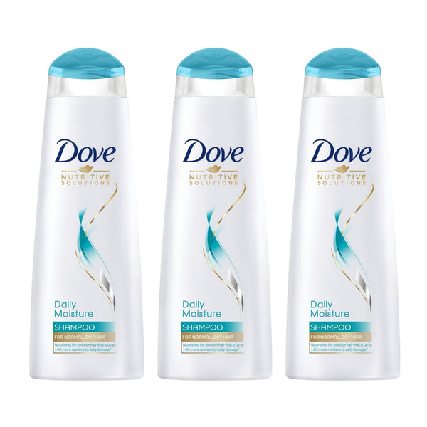 Dove Daily Moisture Shampoo For Everyday Care, 250ml (Pack of 3)