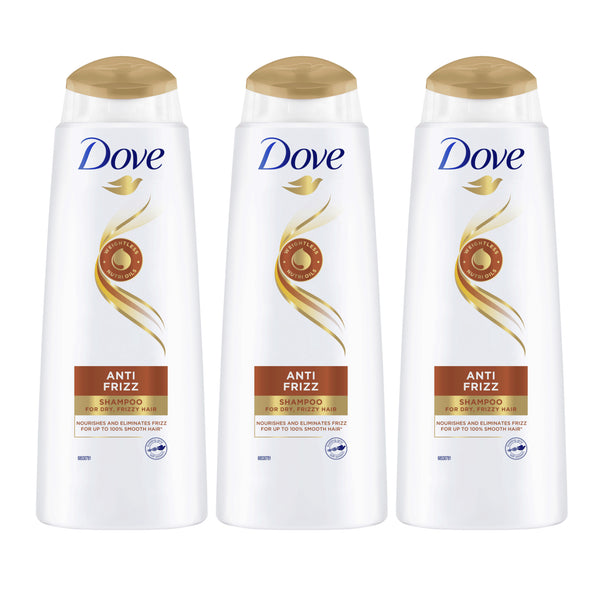 Dove Anti-Frizz Therapy Shampoo For Dry, Frizzy Hair, 250ml (Pack of 3)