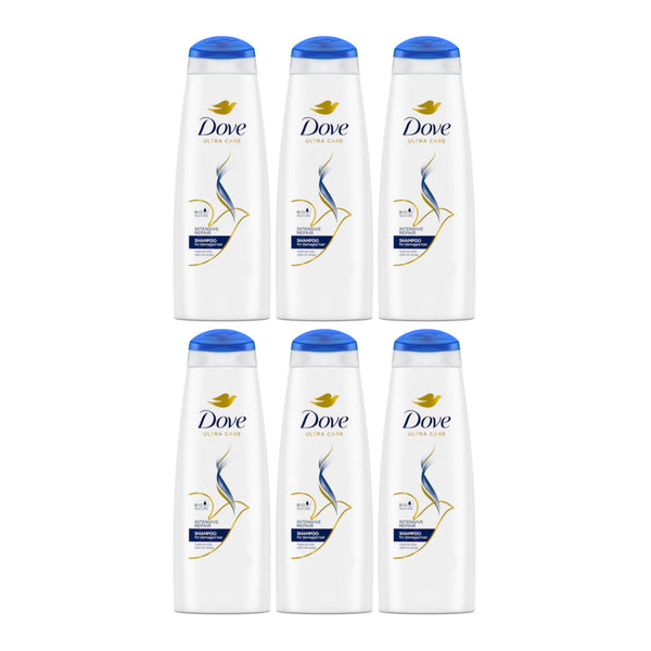 Dove Intensive Repair Shampoo For Damaged Hair, 400ml (Pack of 6)