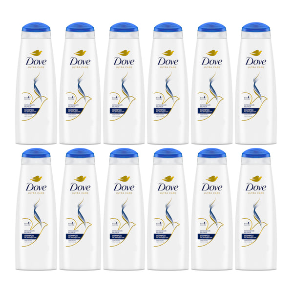 Dove Intensive Repair Shampoo For Damaged Hair, 400ml (Pack of 12)
