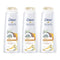Dove Restoring Ritual Coconut Oil & Turmeric Shampoo, 400ml (Pack of 3)