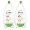 Dove Restoring Coconut Oil & Almond Extract Shower Gel, 225ml (Pack of 2)